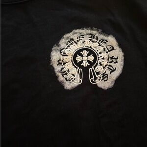 Black Graphic T-Shirt Chrome heart